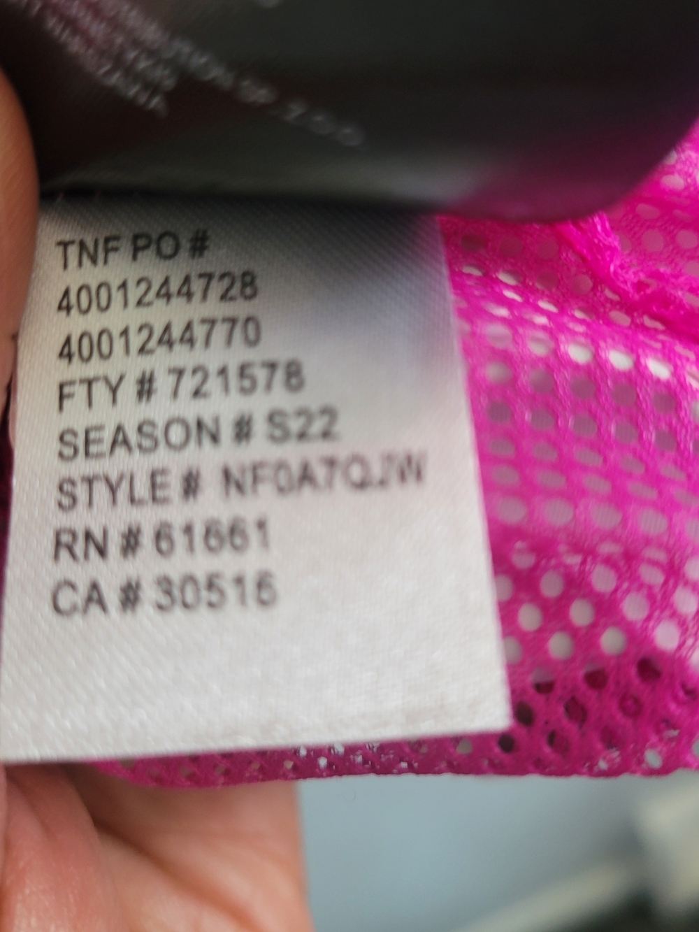 EUC The North Face Girls' Zipline Hooded Rain Jacket SZ Girls M Floral Camo - Picture 11 of 15